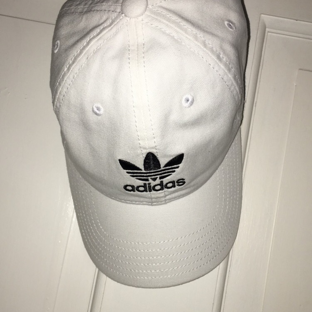 White ADIDAS hat - Picture 3 of 3